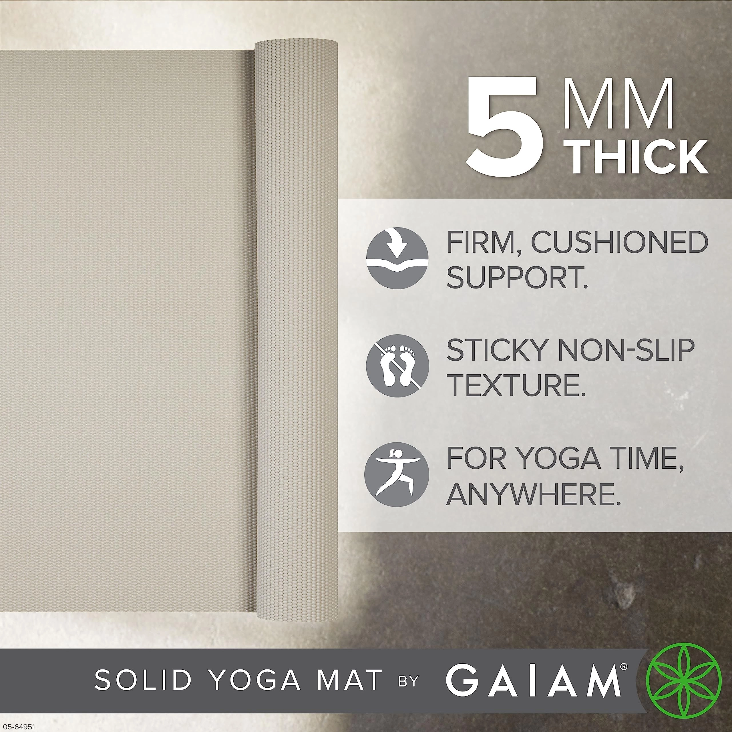 Yoga Mat - Polyvinyl Chloride 5mm