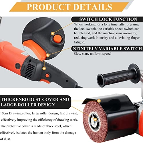 Electric Burnishing Polishing Machine - 2200W Adjustable Speed