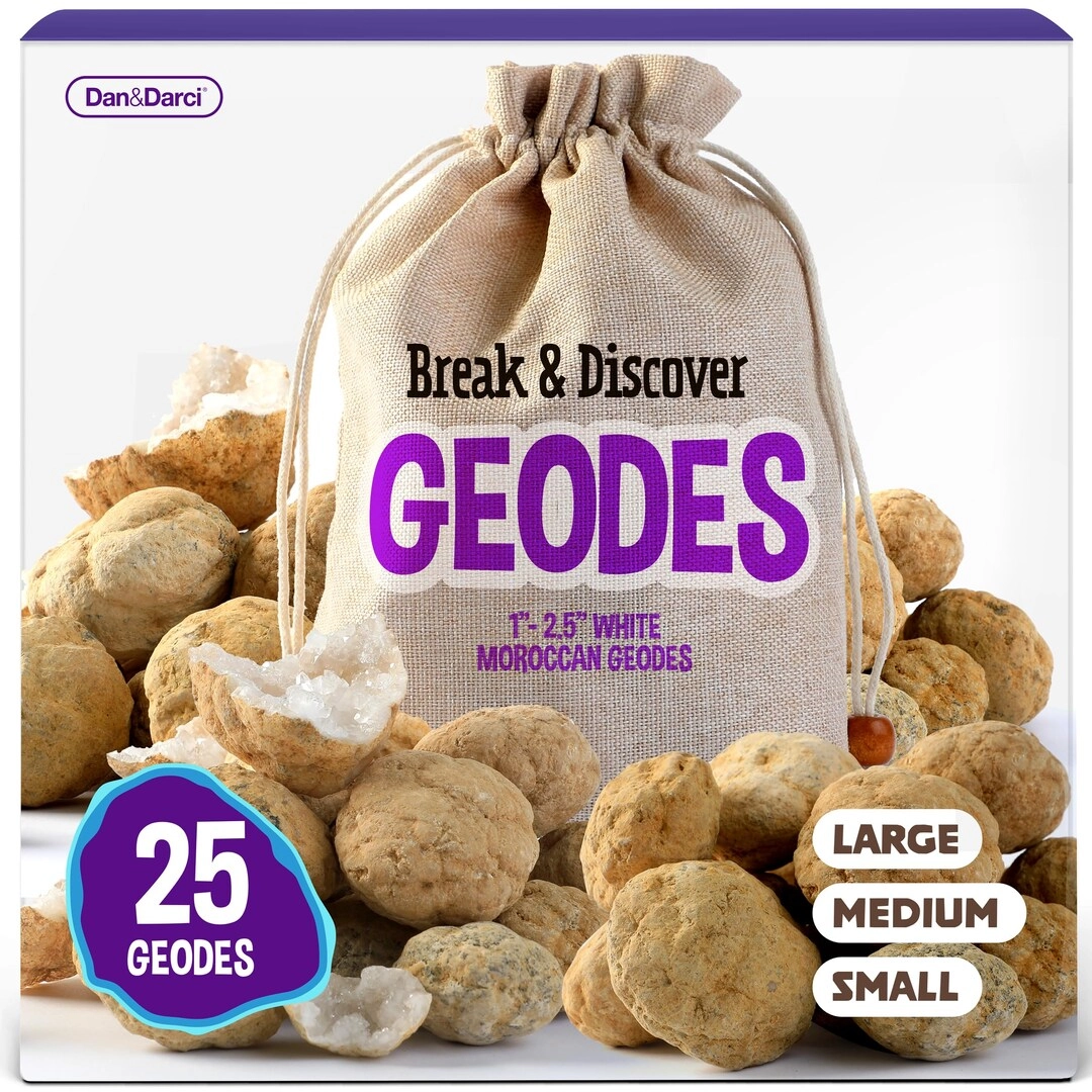 Dan&Darci Break Your Own Geodes - 25 pieces Geology