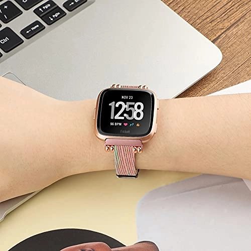 Watch Band for Fitbit Versa - Canvas Buckle 3-Pack