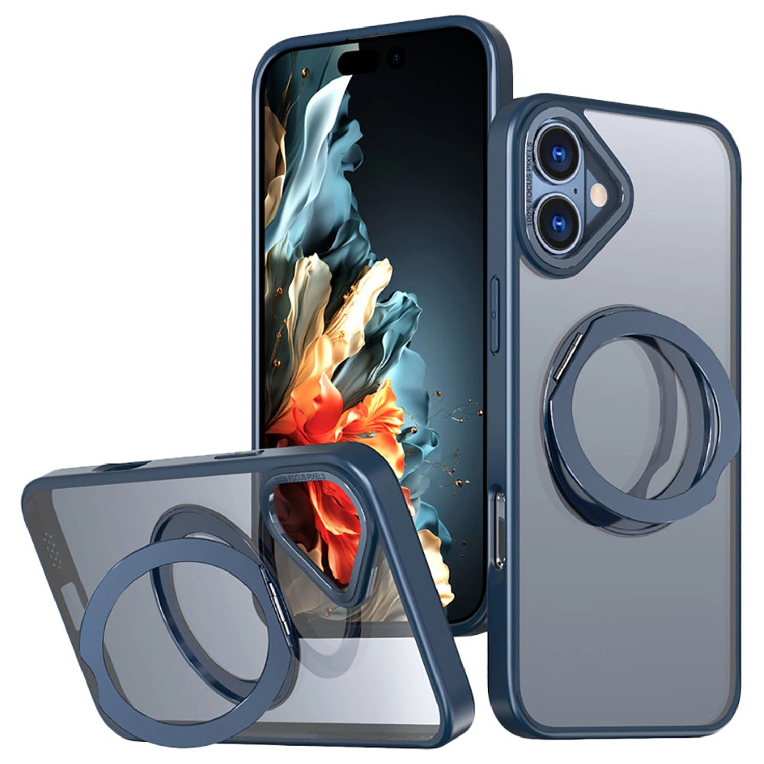 MagSafe Clear Case - Thermoplastic Polyurethane, Tempered Glass Case Screen Protector for iPhone 16