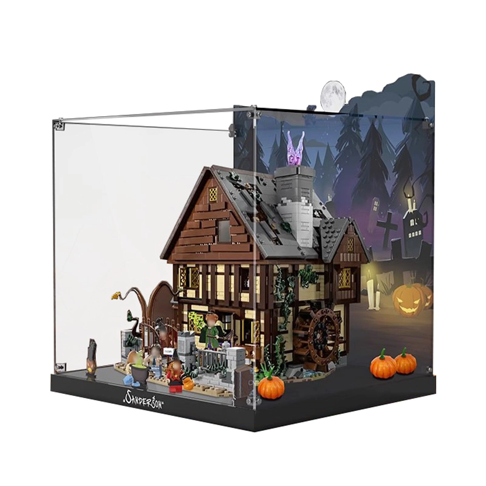 Display Case for Lego The Witch's House of SandArson Sisters 21341 - 35x30x35cm Acrylic