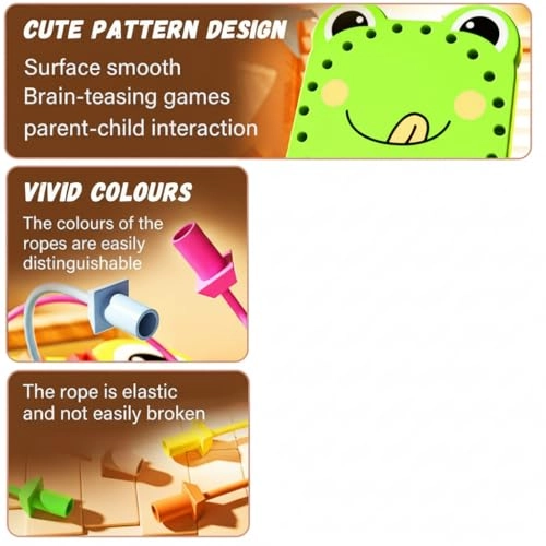 Rope Puzzle - Frog Green