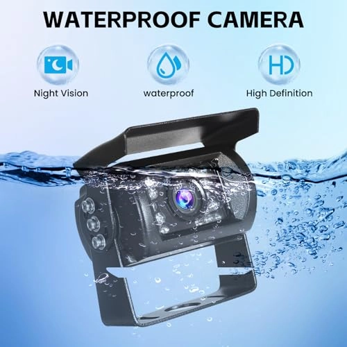 Backup Camera - 720P Night Vision + AHD Monitor - 7 inch Bluetooth