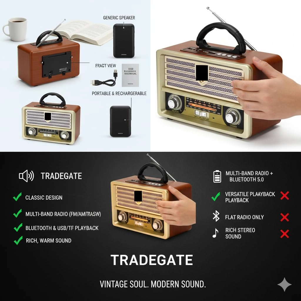 Portable Retro Radio