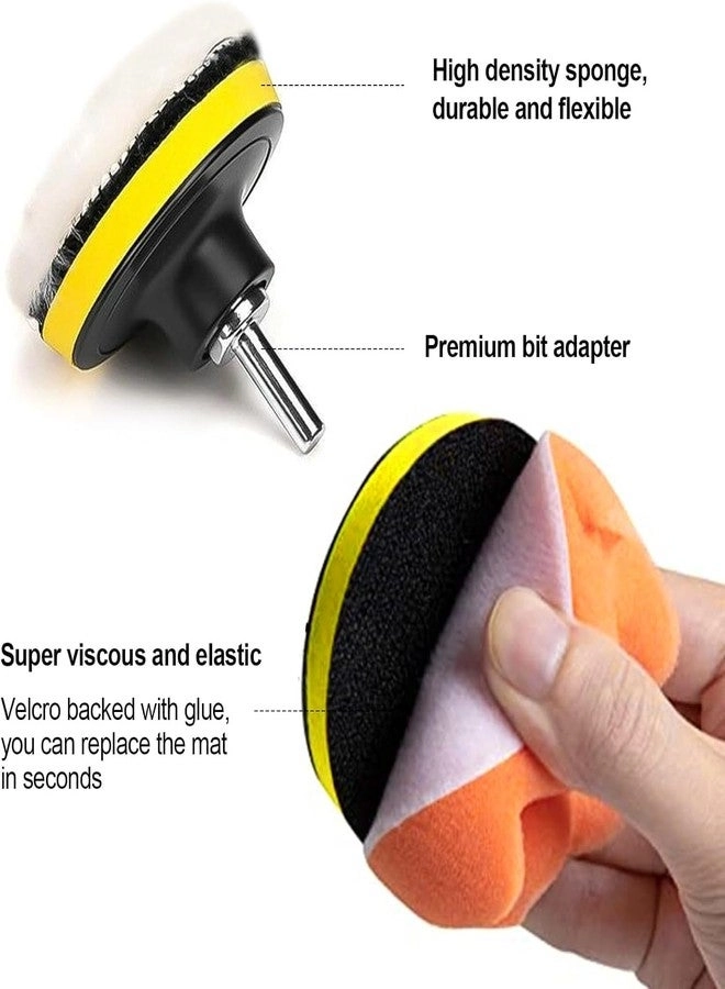 Car Foam Drill Buffing Pad - 3-Inch 22PCS