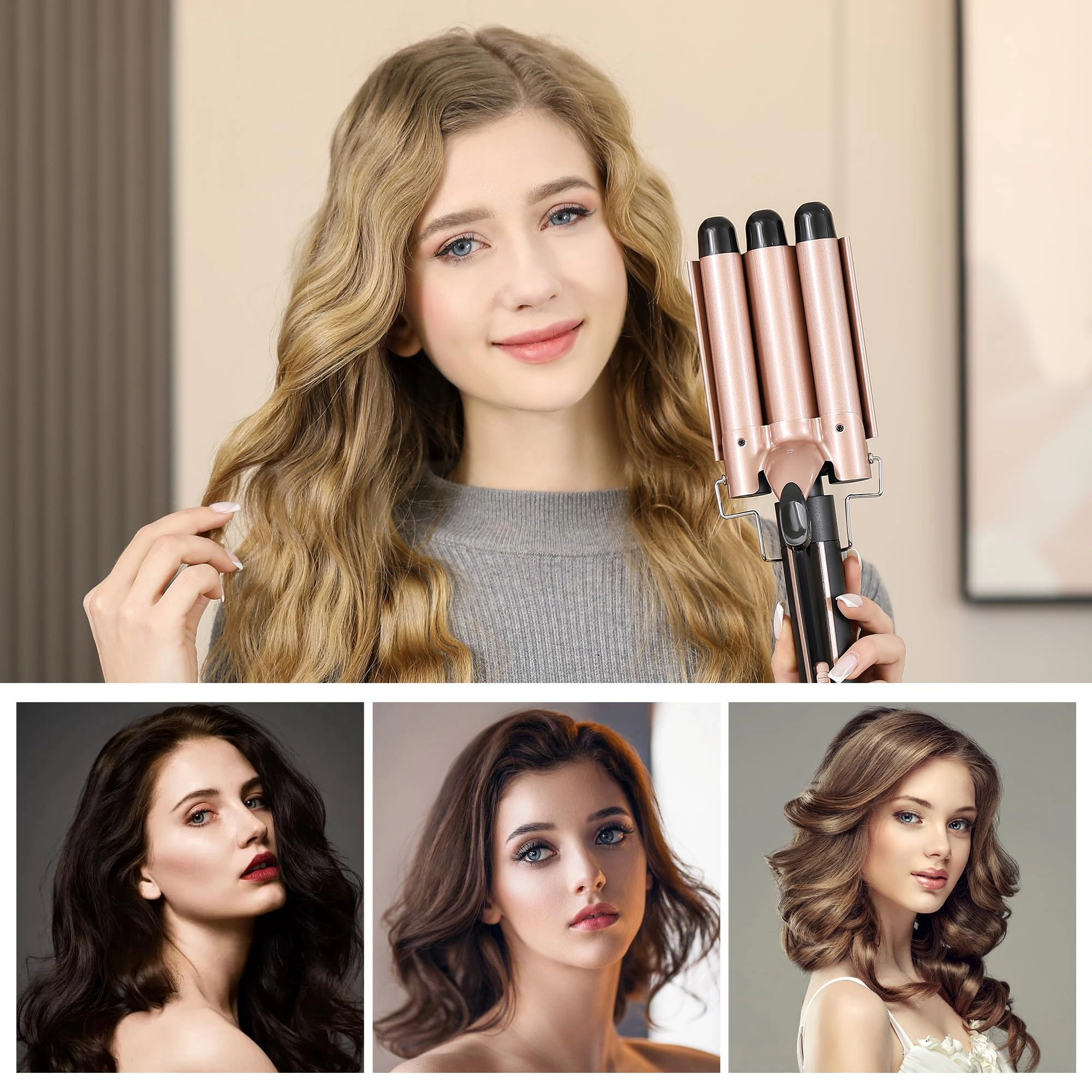 5-in-1 Curling Iron - 1.49inch 0.35"-1.25"