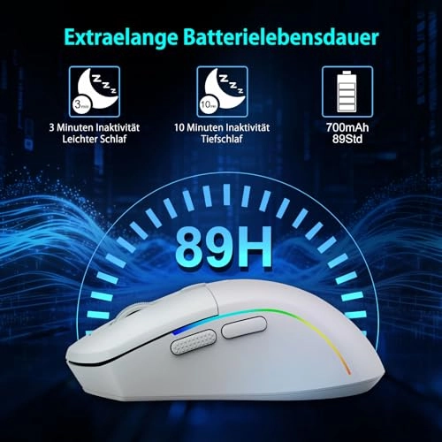 X-54 Ergonomic Gaming Mouse - 2.4Ghz Bluetooth 5.1 USB