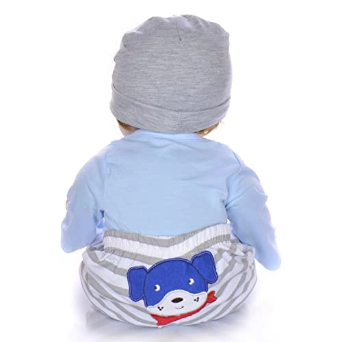 Reborn Baby Doll - 55cm Soft Silicone Limbs Cloth Body