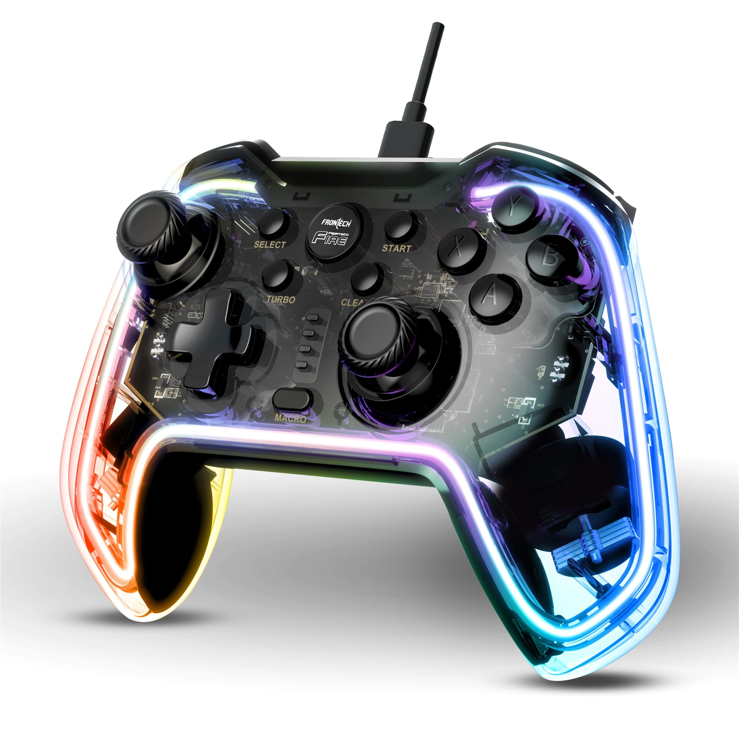 Frontech Private Limited, Frontech Private Limited Fire Wired Gaming Pad - Black Android PC PlayStation 3
