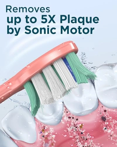 electric toothbrush - 2 Rechargeable 12 Brush Heads 120 Days Battery Life Pack