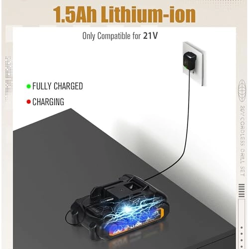 Cordless Drill - 1.5 Amp Hours