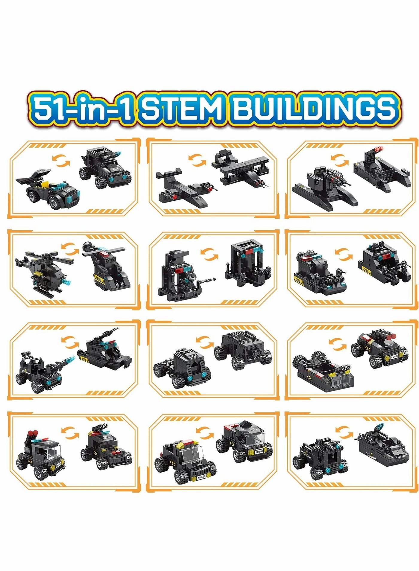 Robot Building Kit - 51-in-1 700 pcs
