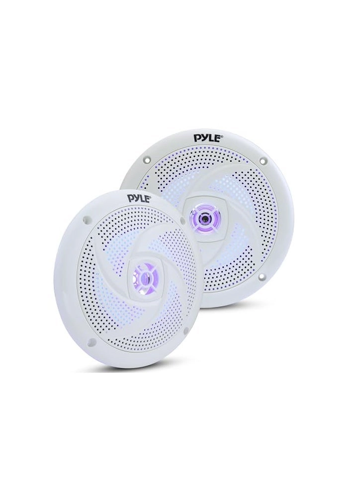 Pyle Low-Profile Waterproof Marine Speakers - 6.5 Inch 240W