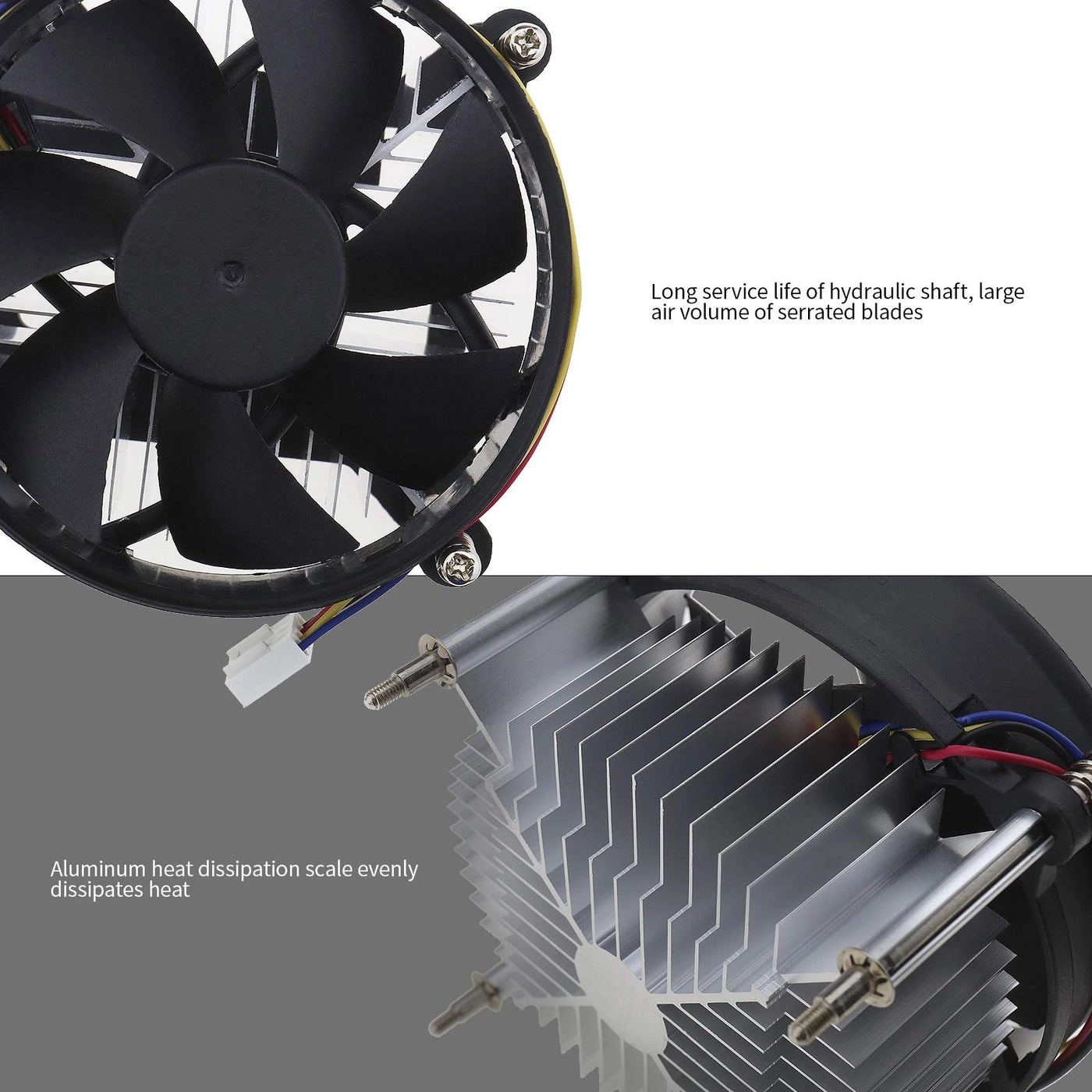 Silent Fan with Heatsink - 92x92mm