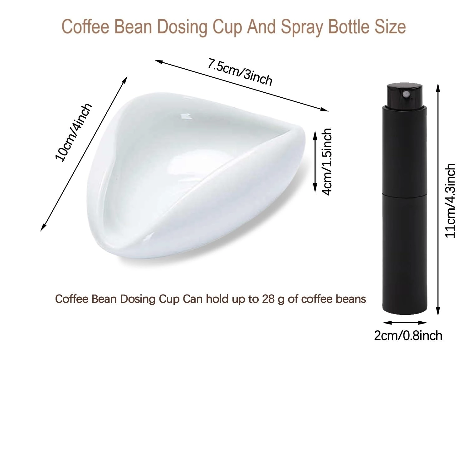 Coffee Dosing Cup + Coffee Spray Bottle - 10 Milliliters