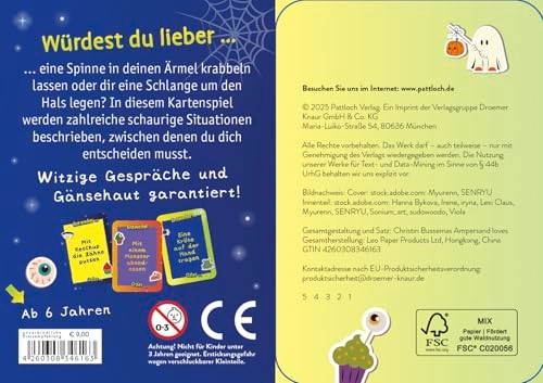 Entweder – Oder? Jetzt wird’s gruselig! - Card Game Halloween (German)