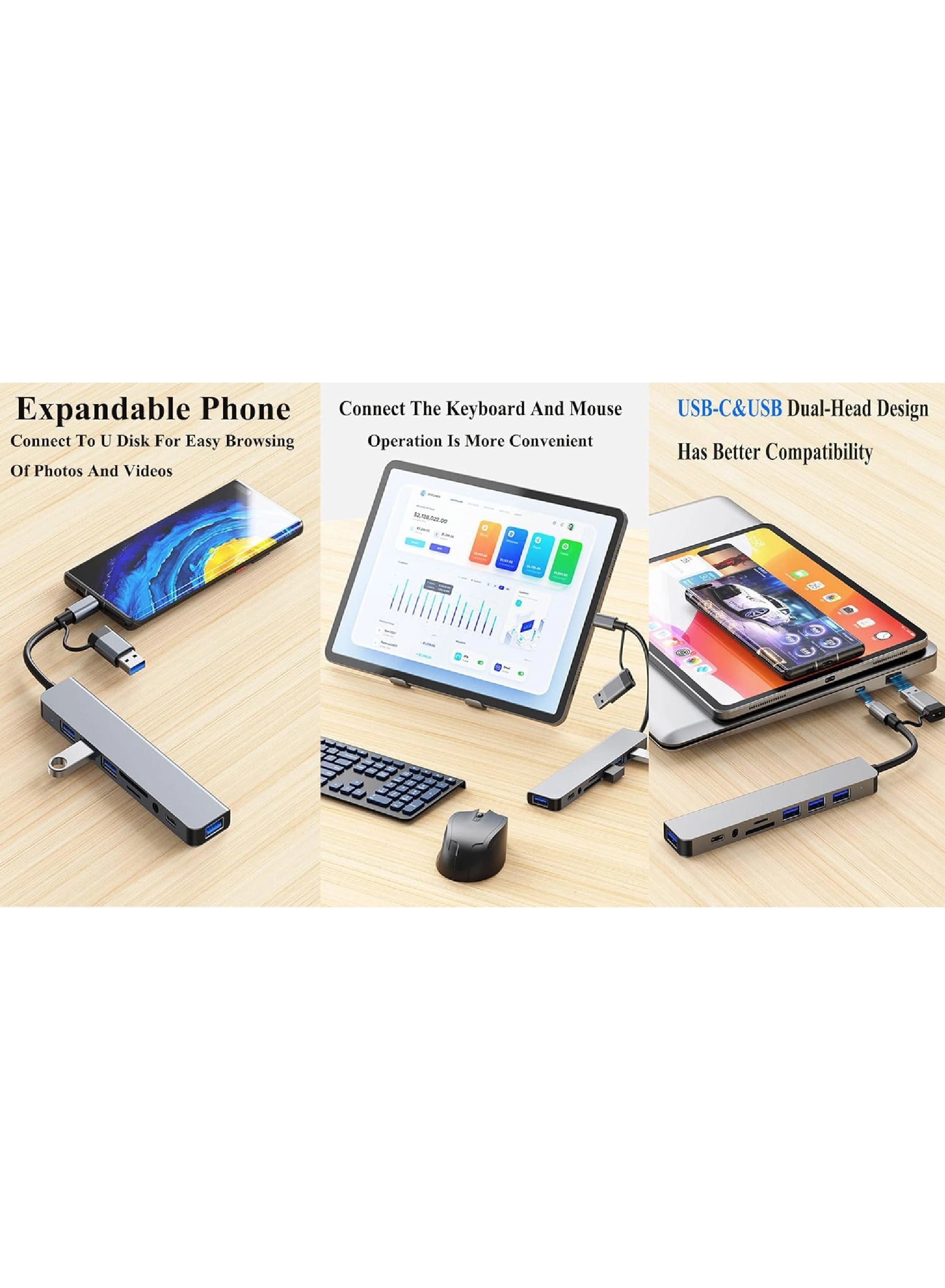 USB C Hub USB-A to USB-C