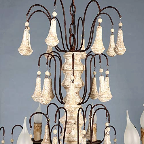 American vintage candle chandelier