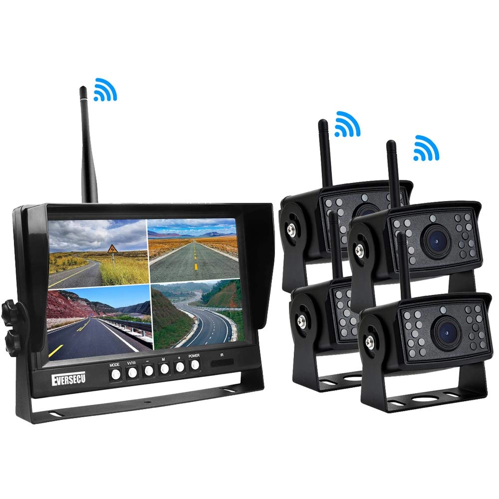 Backup Camera - Night vision Wireless 420 TVL + Monitor - 7 Inches