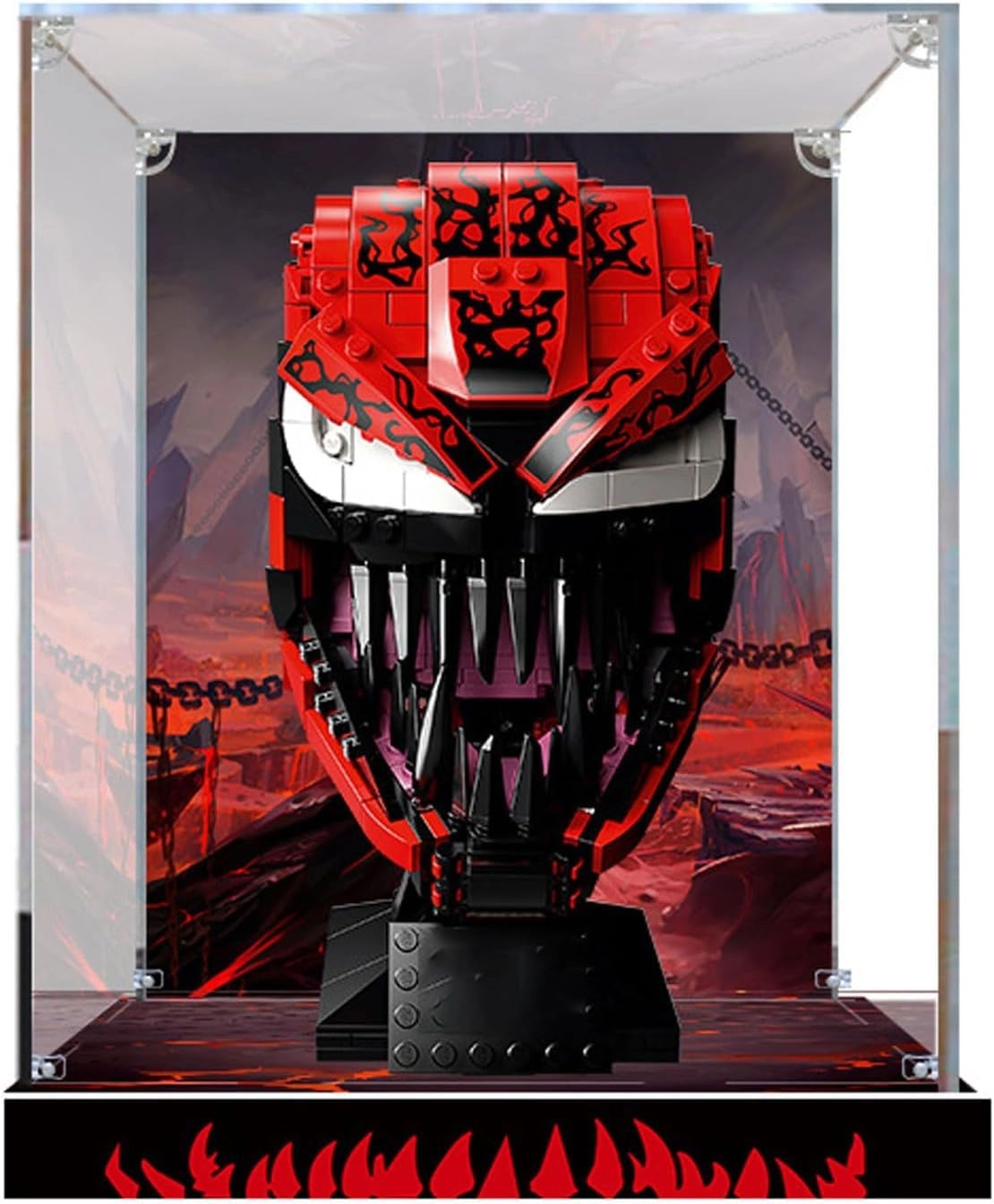 OYTOCLKU Acrylic Display Box - for 76199 Spider-Man Carnage 20*20*25cm