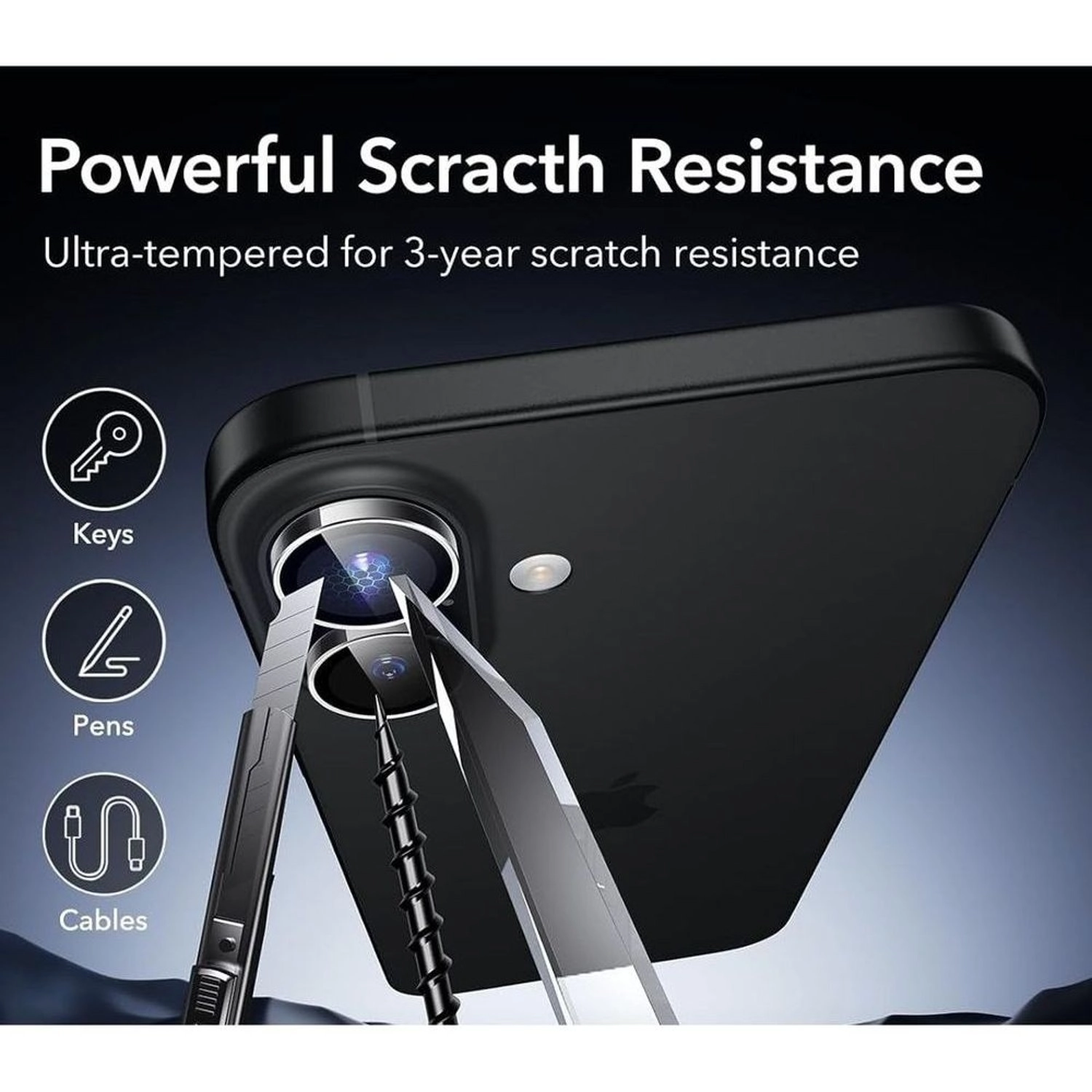 Clear Camera Lens Protector for iPhone 16 Pro Max