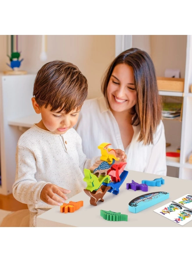 Dinosaur Stacking - Wood multicolour
