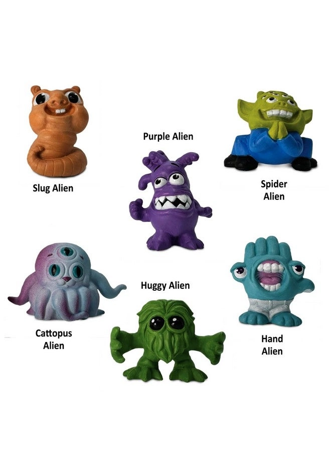Friendly Aliens Designer TOOB 6 pcs