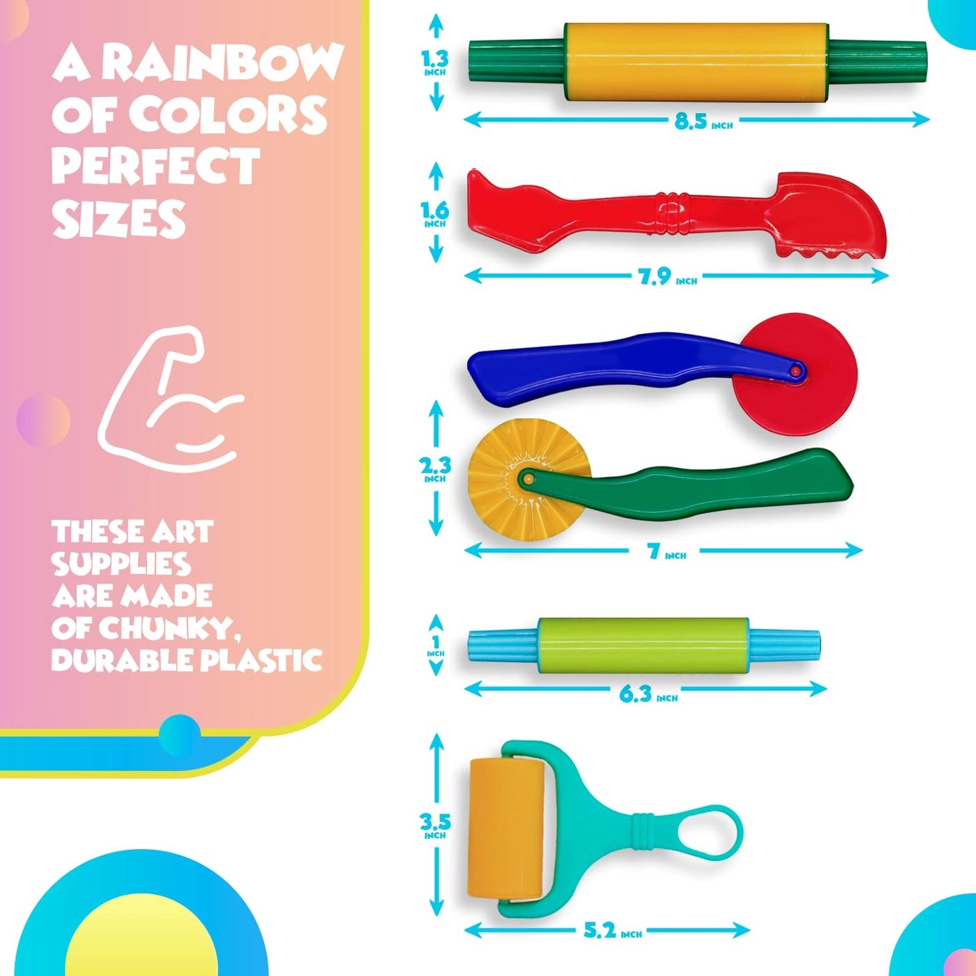 Clay and Play Dough Tools - 6pcs