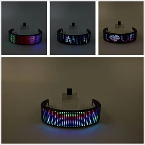 LED Light Up Glasses - Bluetooth Full Color Programmable