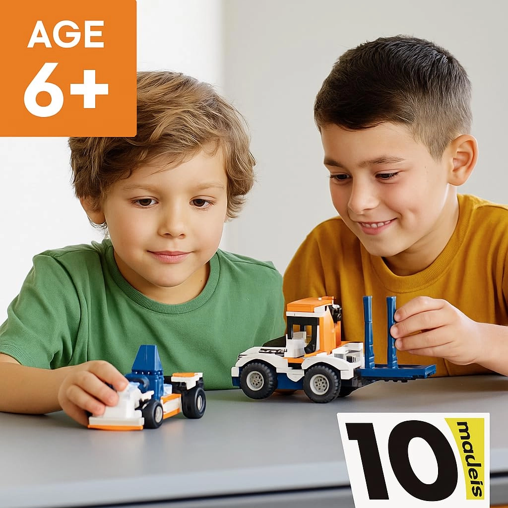 Engineering Vehicles Building Blocks Set - 222 pcs