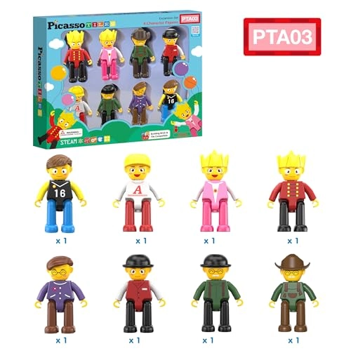 Magnetic Action Figure Set - 3 years and up 8 pieces