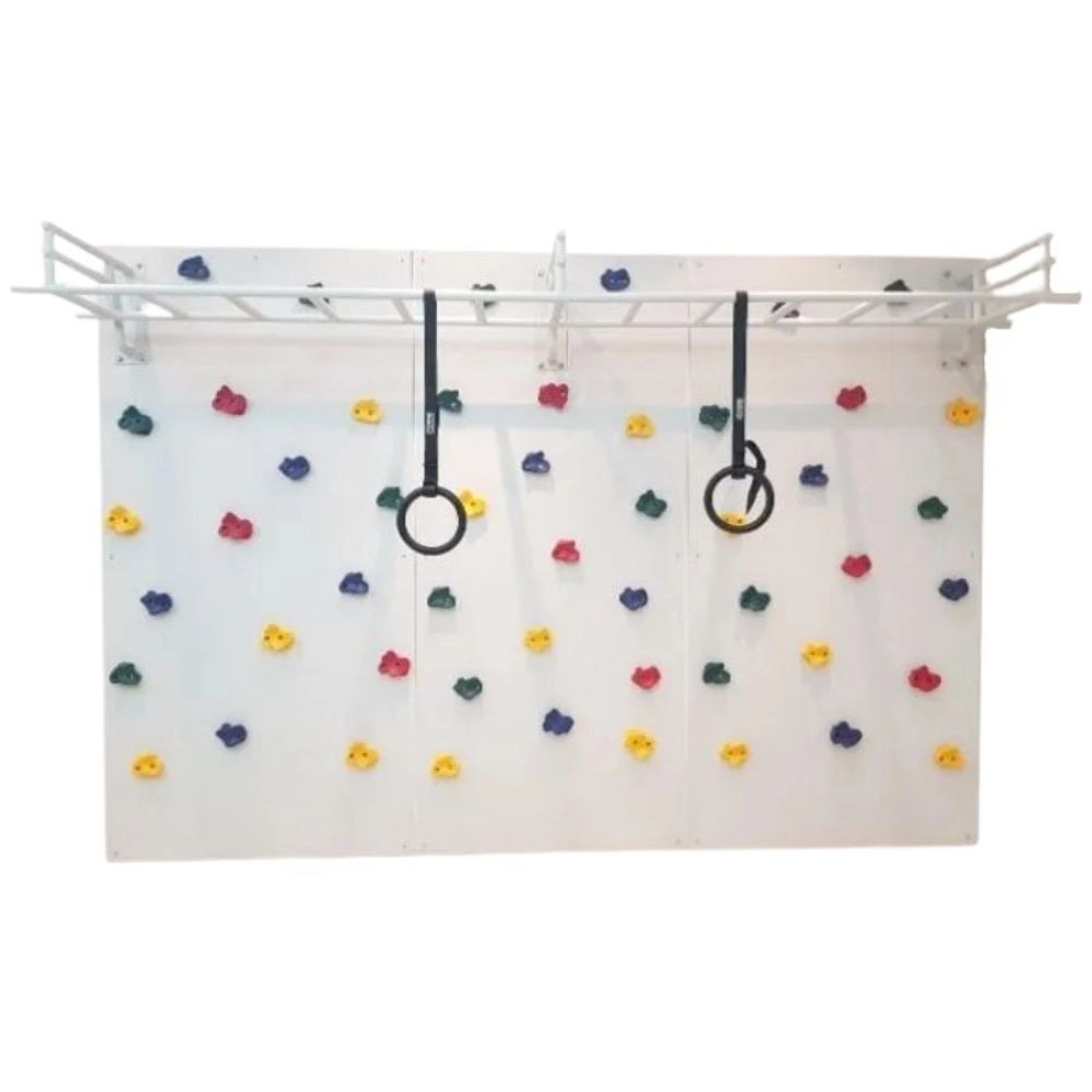 Rock Face Climbing Wall with Monkey Bars - 240 x 120 cm Suitable for 3 to 9 yrs