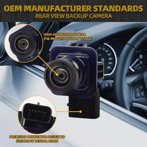 Rear View Park Assist Backup Camera - Compatible with Ford Edge 2011-2015 Lincoln MKX 2011-2013
