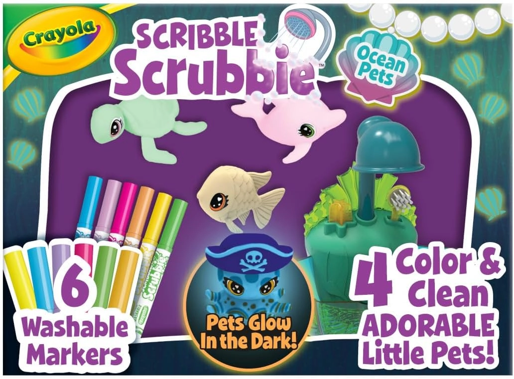 COLORLAND LETS PLAY Scribble Scrubbie Glow Lagoon Pets - 3+ years