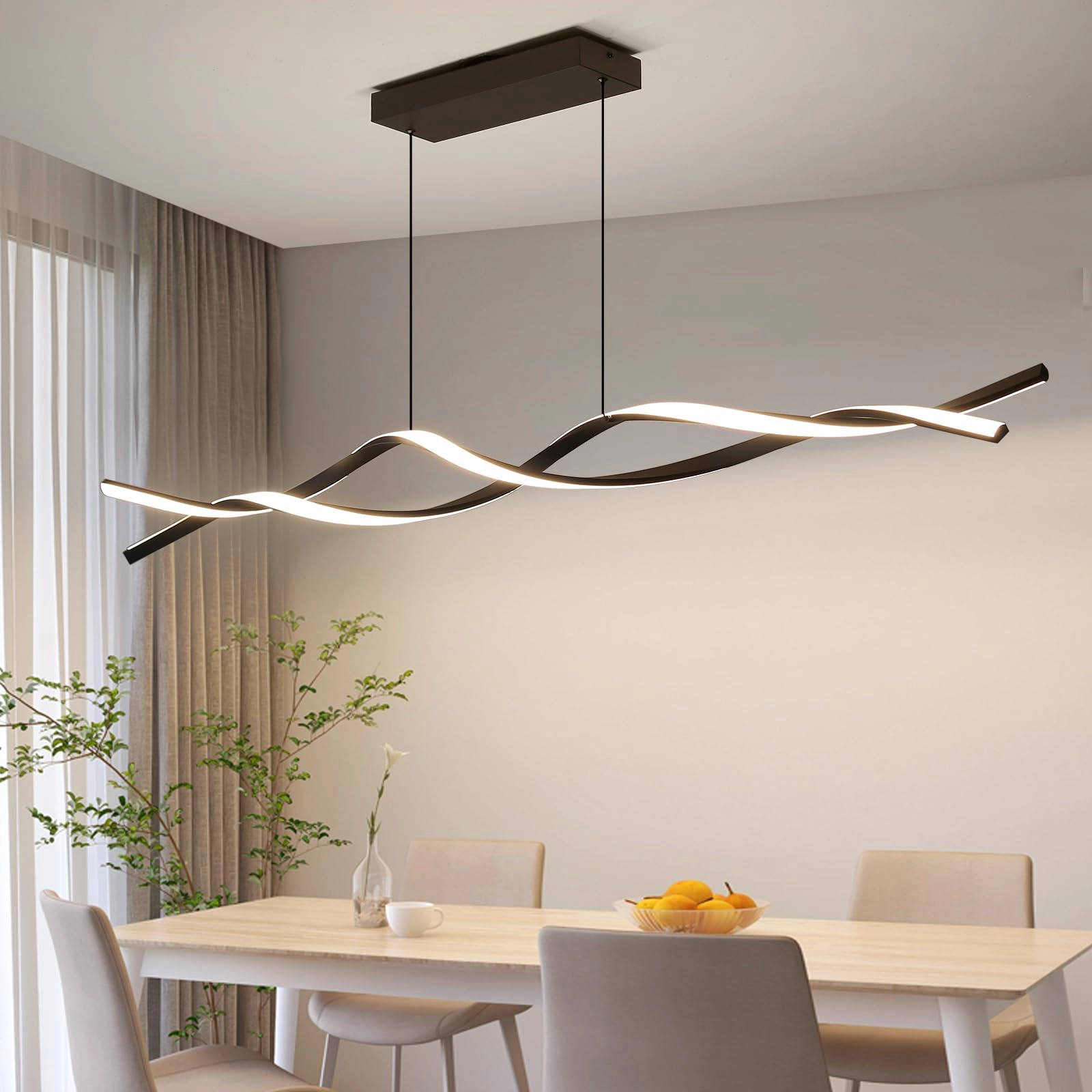Modern LED Pendant Light - 3000k/4500k/6000k 10% to 100% Dimmable