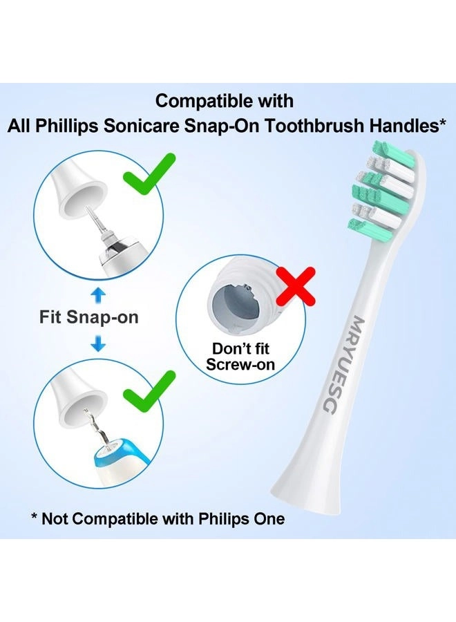 Replacement Toothbrush Heads - 10 Pack 5green+5white