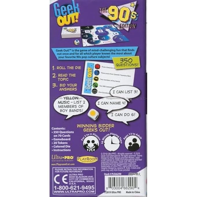 Geek Out!: 90's Ed. - Trivia