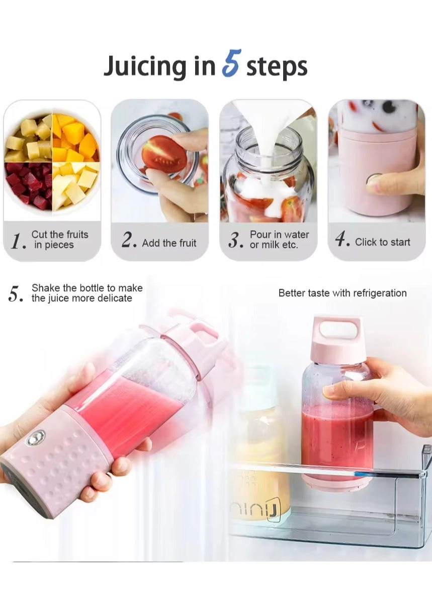 Mini Portable Blender - USB Rechargeable Multi-function