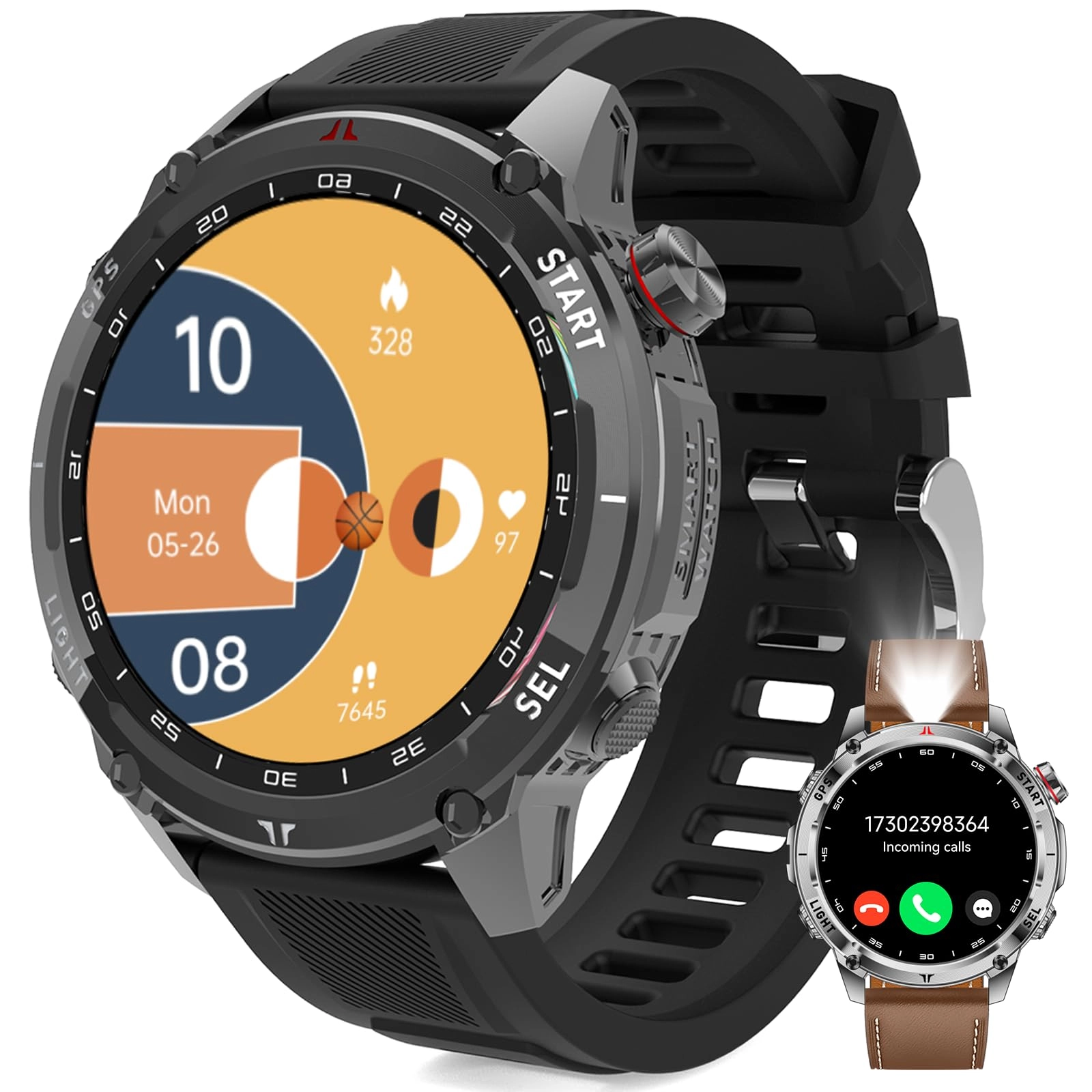 CHILEAF Military GPS Adventure Sport Smart Watch Aluminum GPS