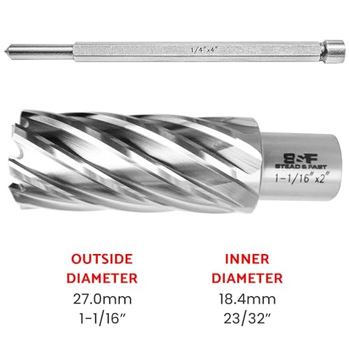 Annular Cutter - 1-1/16"x 2" HSS Weldon Shank