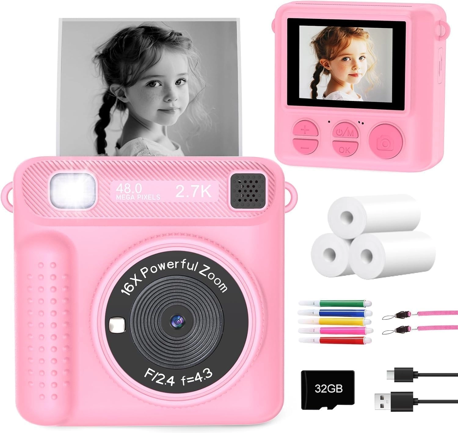 Kids Camera Instant Print