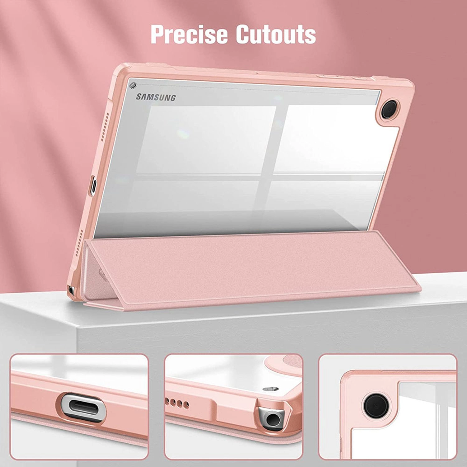 Hybrid Slim Case with Screen Protector for Samsung Galaxy Tab A8 10.5-inch (2022)