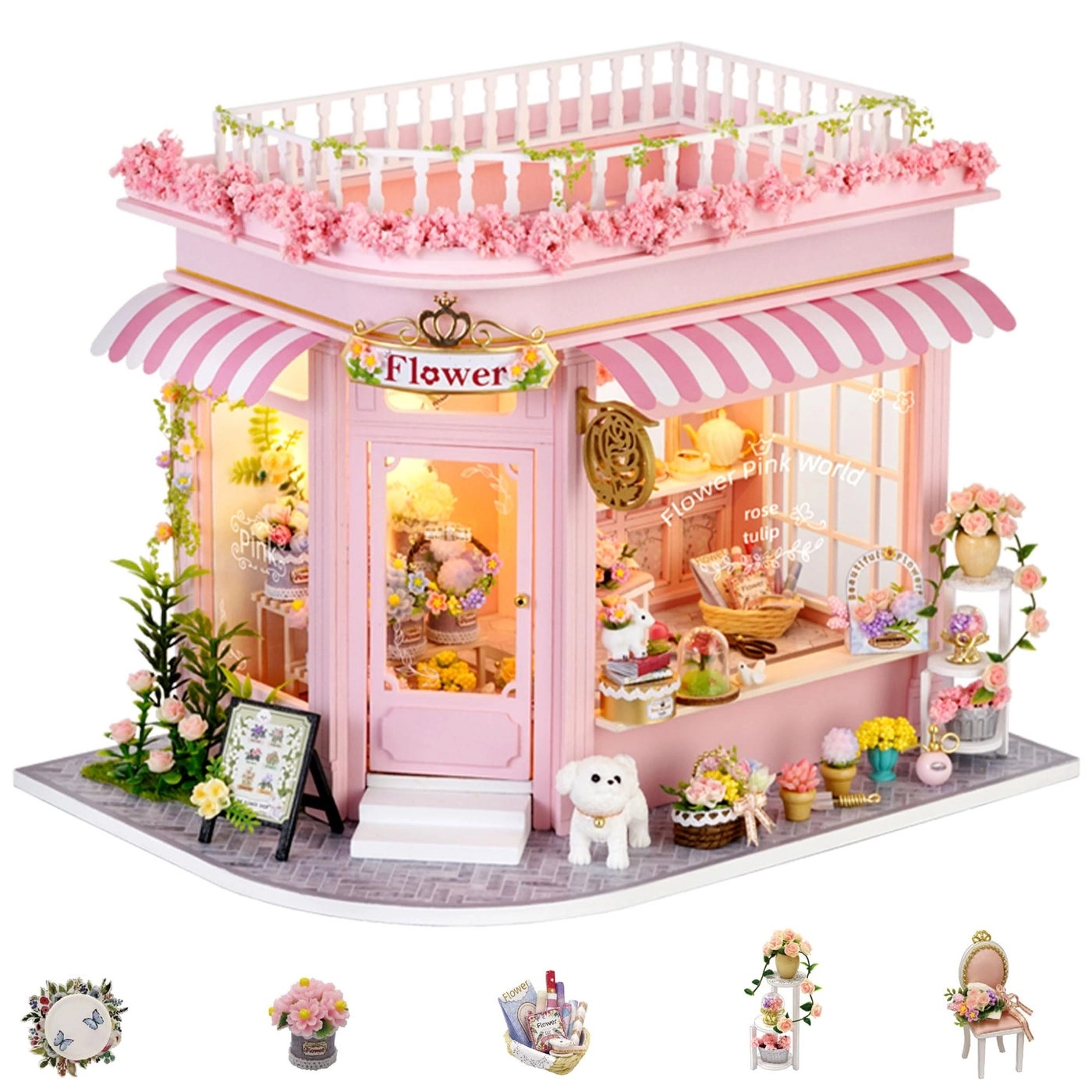 Dollhouse Miniature - Sosa Florist Romantic