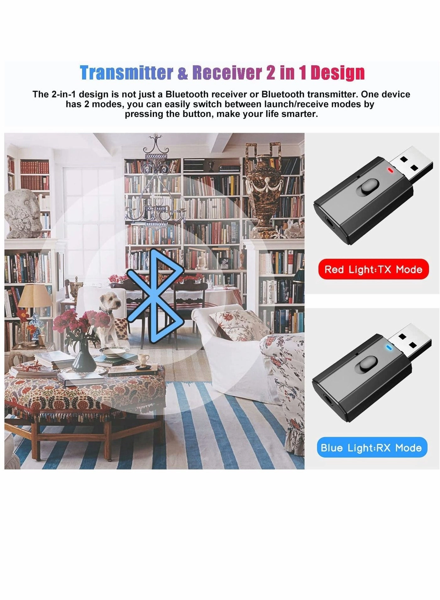 Bluetooth Adapter - 5.0 USB DC 5V