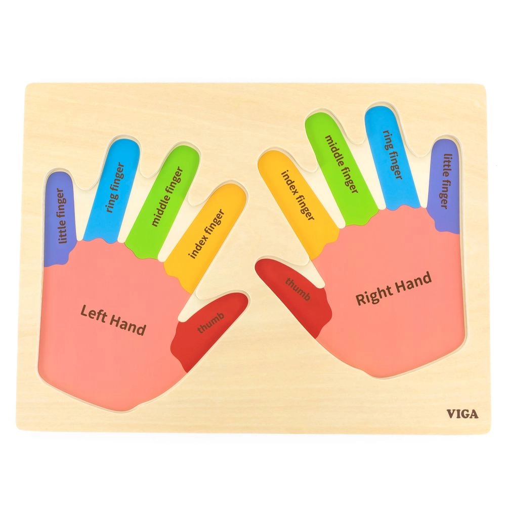 Hand and Finger Puzzle - 3 + 12 piece(s)