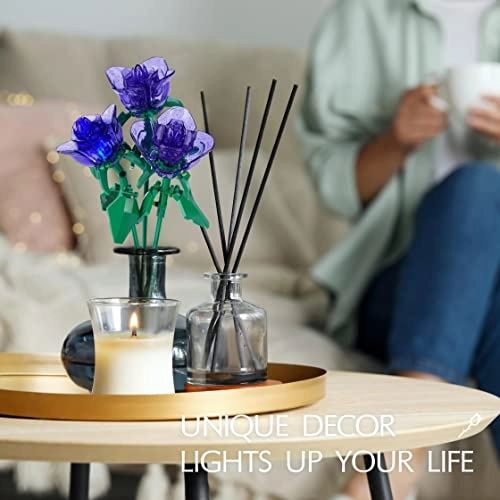 Rose Flower Bouquet Building Set - 126pcs