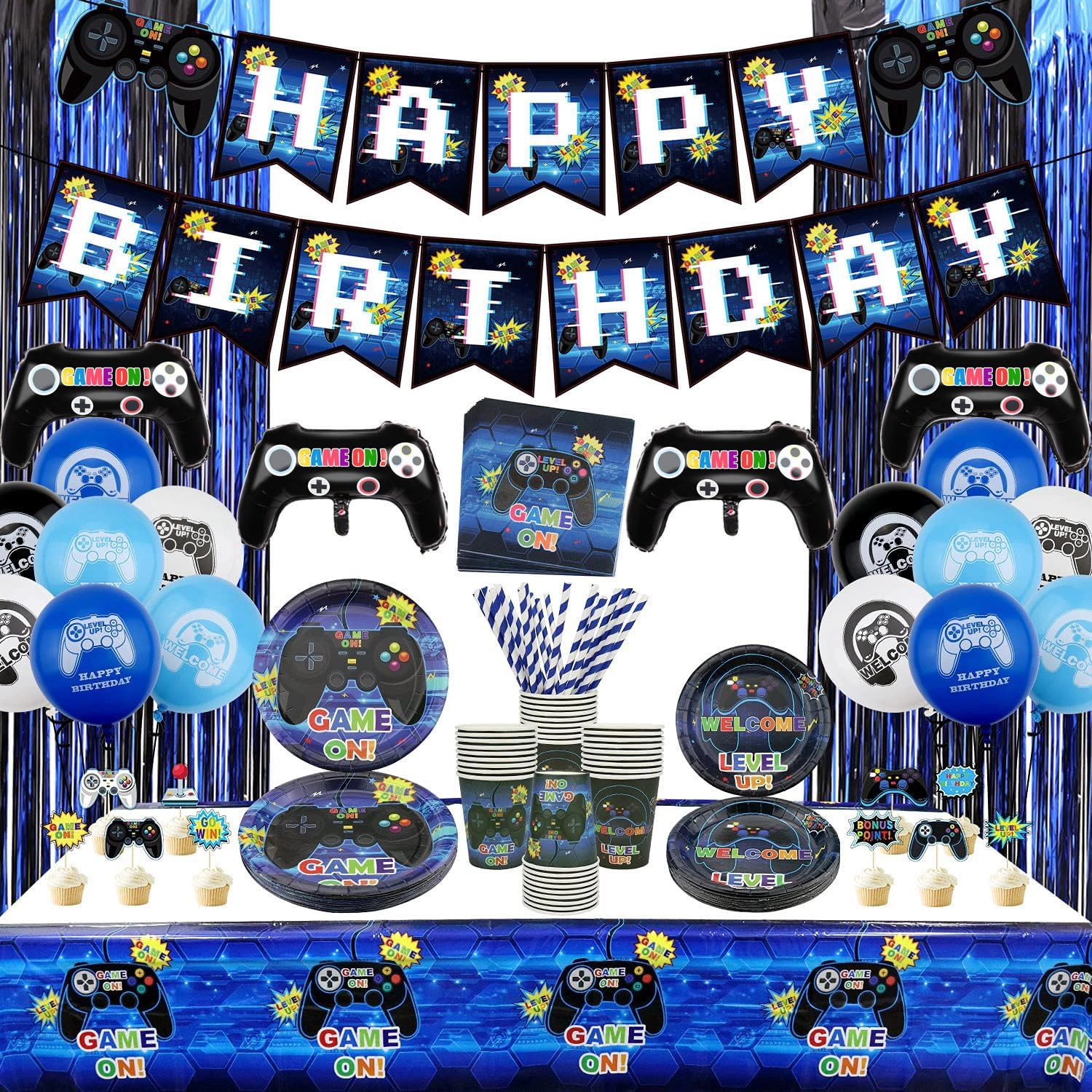 Video Game Party Supplies - 20 Birthday Kit