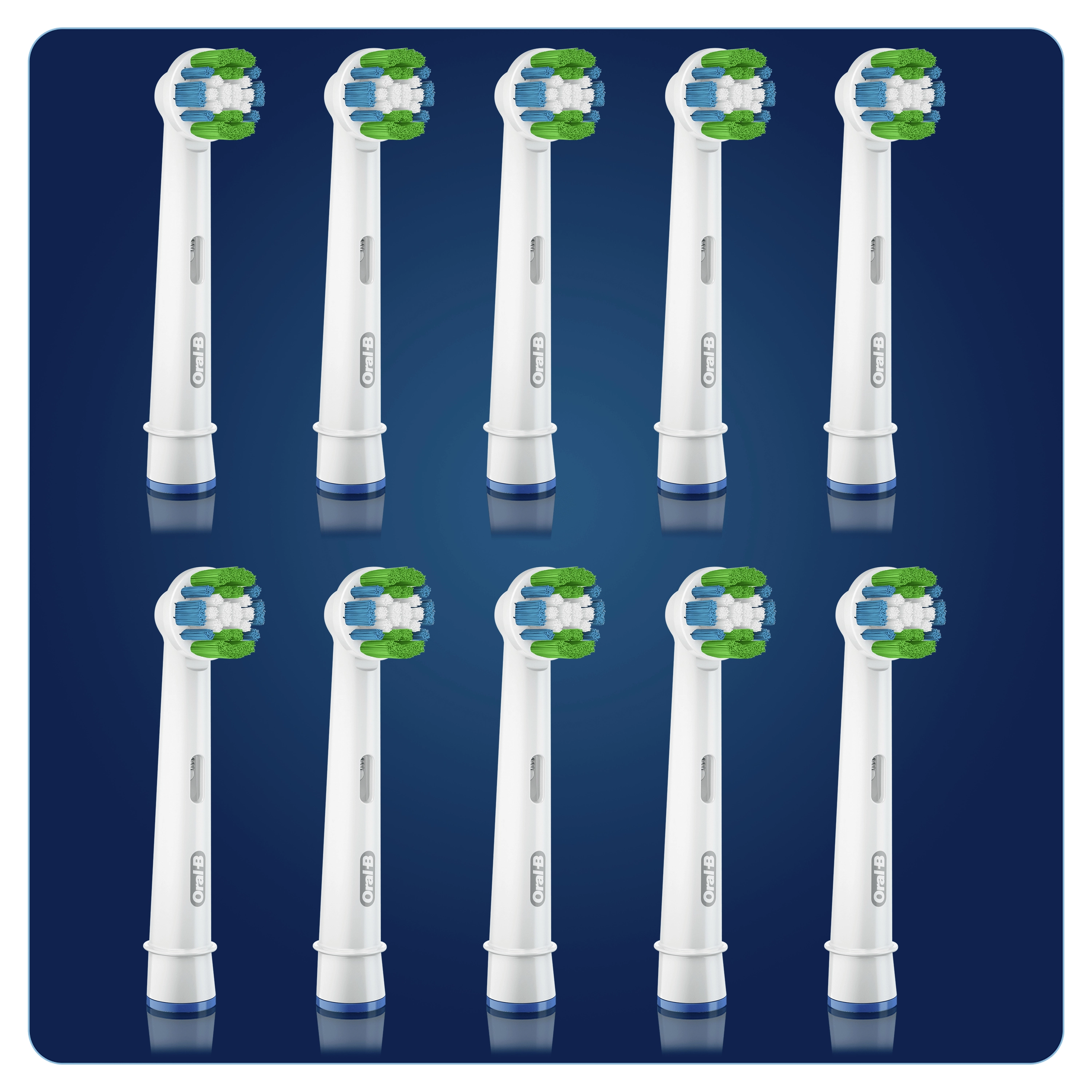 Precision Clean - Pack of 8 Toothbrush Heads White
