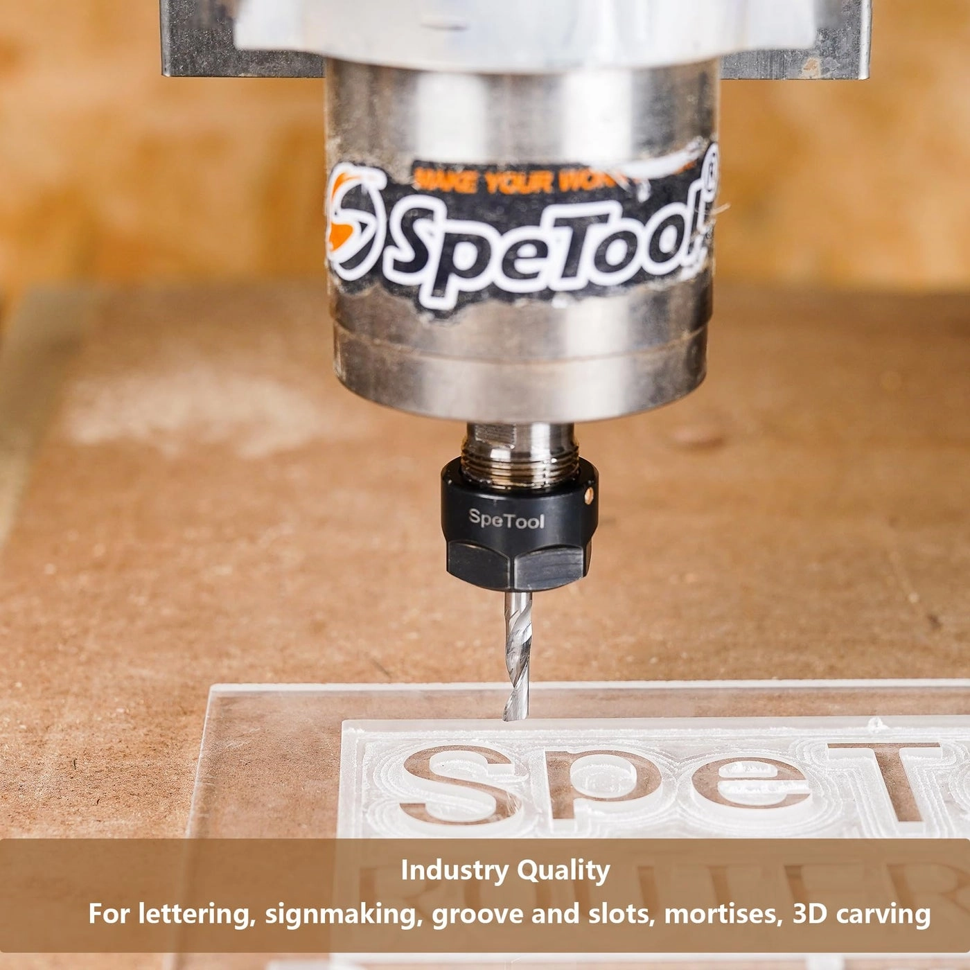 Carbide CNC Router Bits - 1/4" Shank 8 Pcs